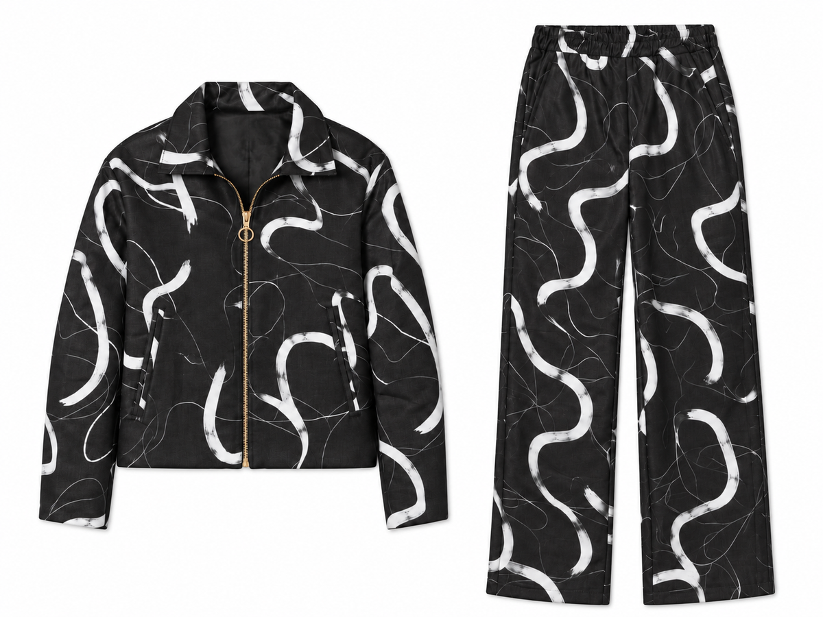 Monochrome Expression | Modern Tailored Set
