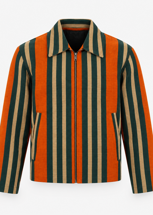 Aso-Oke Bomber Jacket - | Contemporary Streetwear