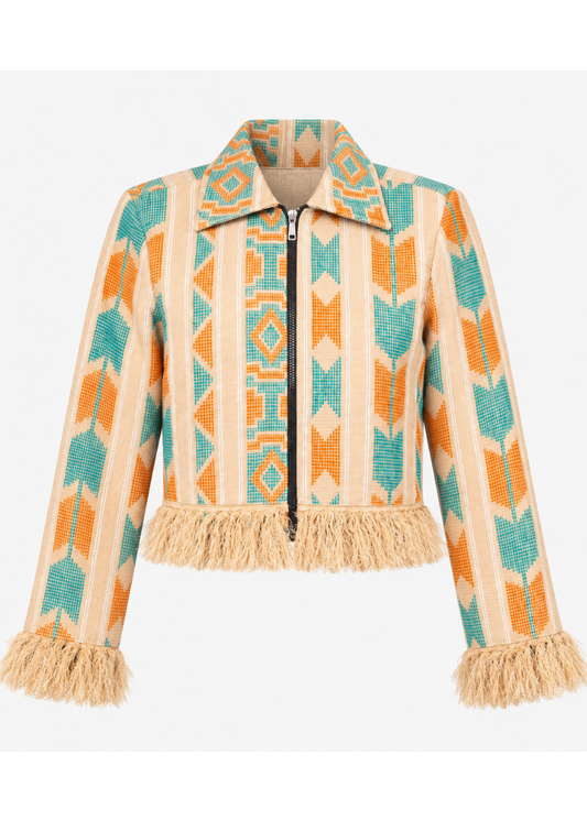 Akwete Fringe Jacket | Contemporary Streetwear