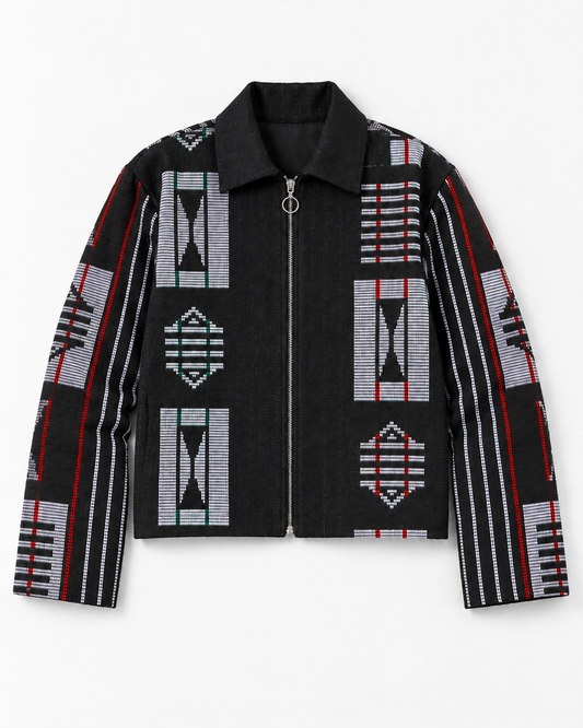 Akwete Bomber Jacket - | Contemporary Streetwear (Grey)