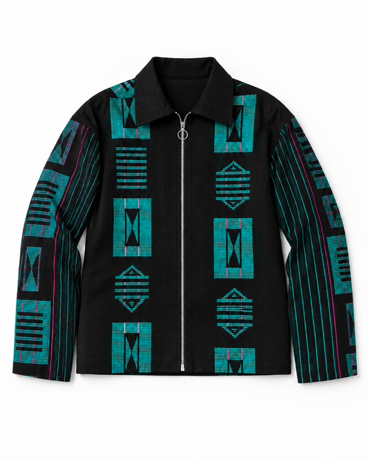 Akwete Bomber Jacket - | Contemporary Streetwear (Green)