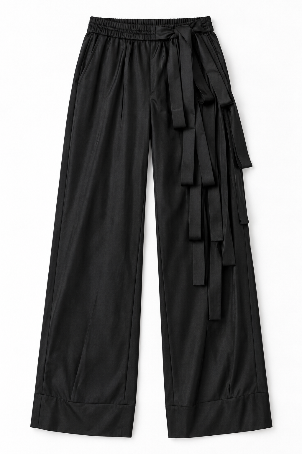 Black Oversized Wide Leg Trouser | Contemporary Statement Womenswear