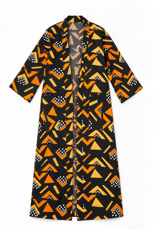 Bogolan mud cloth Ankara Kimono