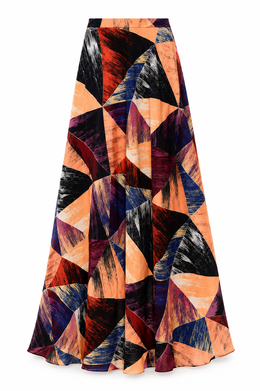 Canvas Flow Maxi Skirt | Contemporary Artistic Womenswear