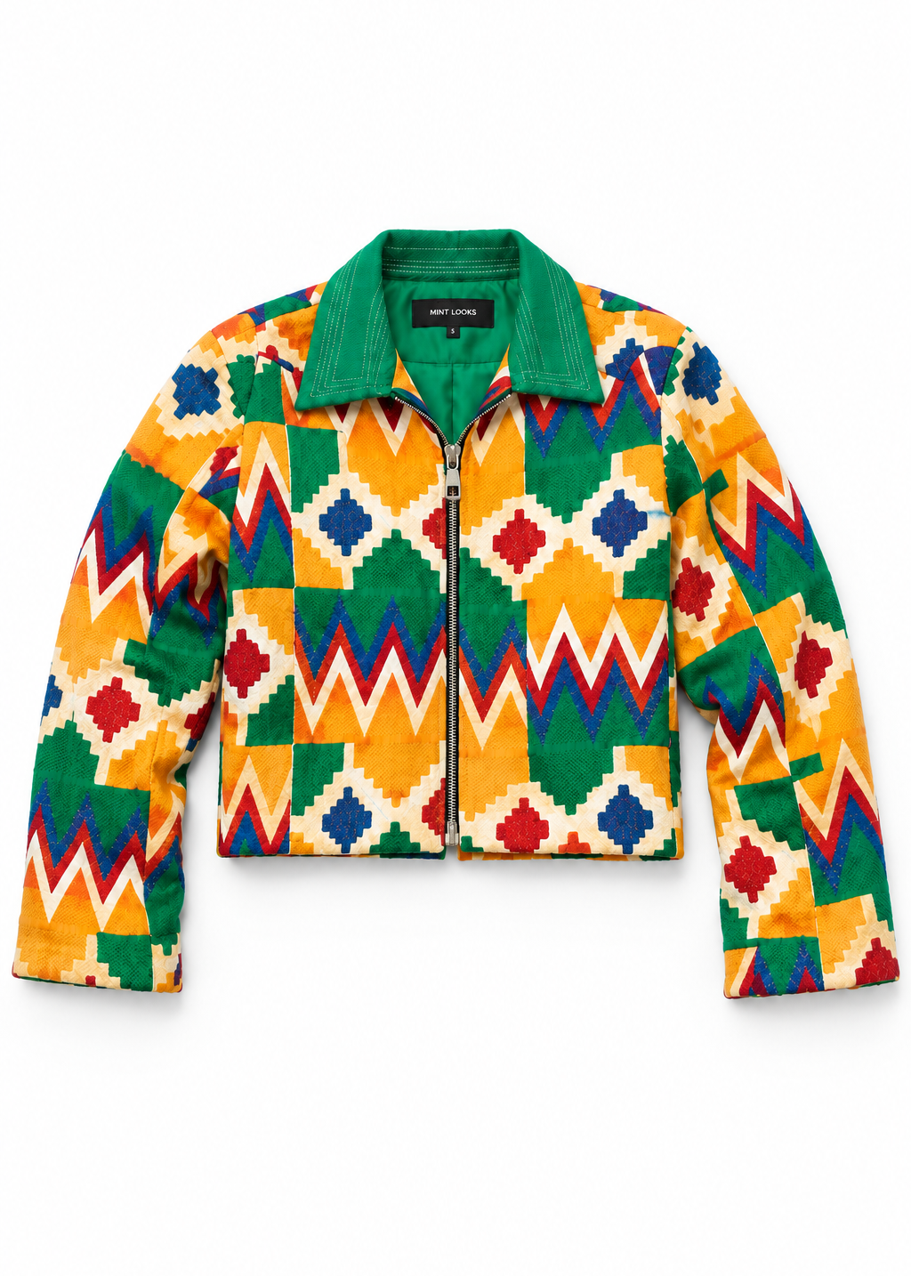 Akwete Ember Cropped Jacket | Contemporary Streetwear