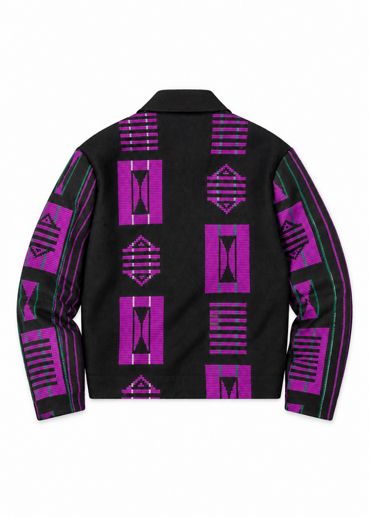 Akwete Bomber Jacket - | Contemporary Streetwear (Purple)