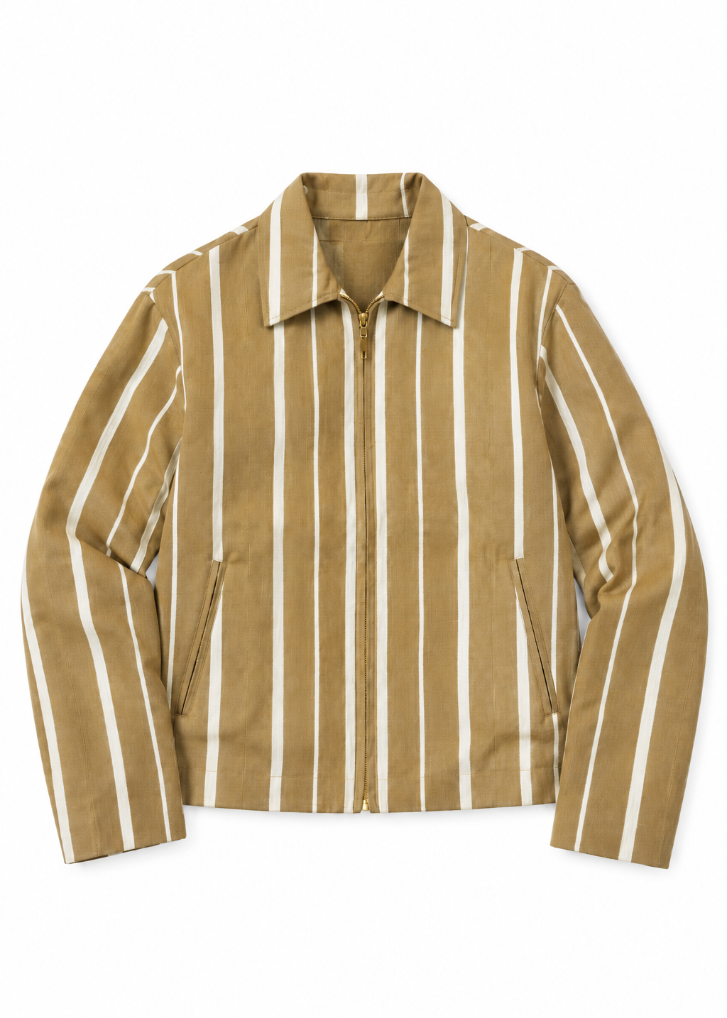 Aso-Oke Bomber Jacket - | Contemporary Streetwear (Cream)