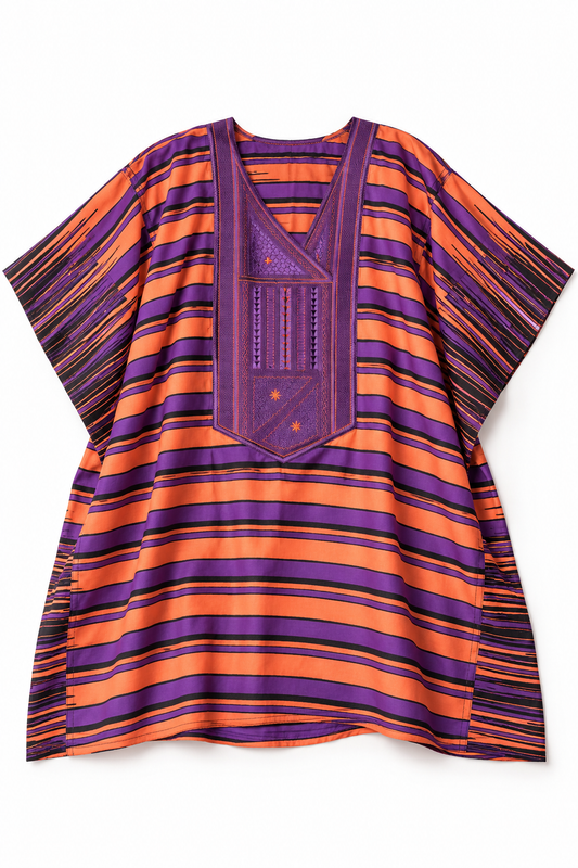Dashiki embroidered top