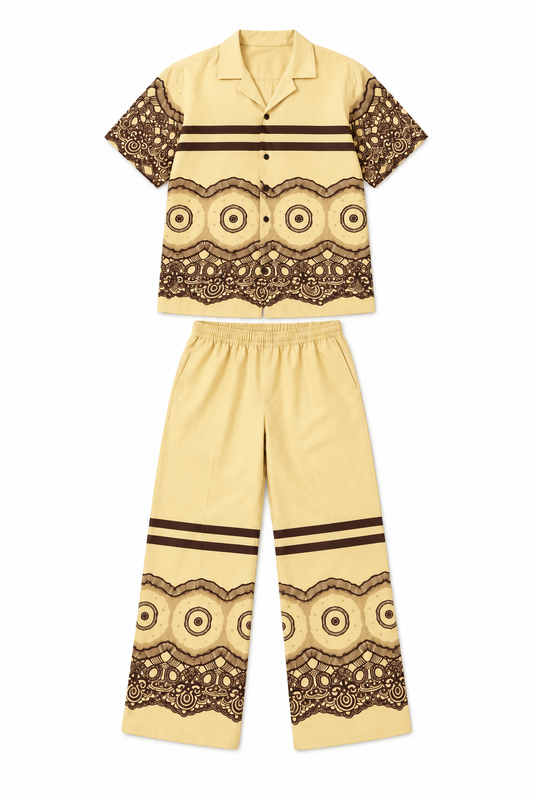 Desert Echo Linen Set | Contemporary Streetwear