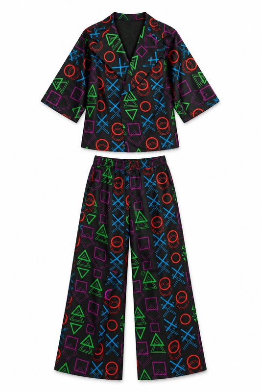 Electric Play Suit Set | Contemporary Resort Fashion
