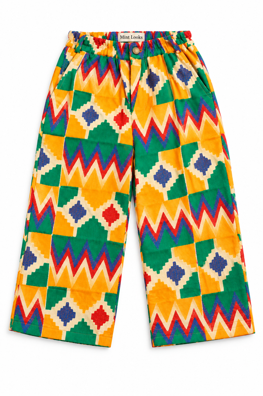 Ember Akwete Wide-Leg Pants| Contemporary Streetwear