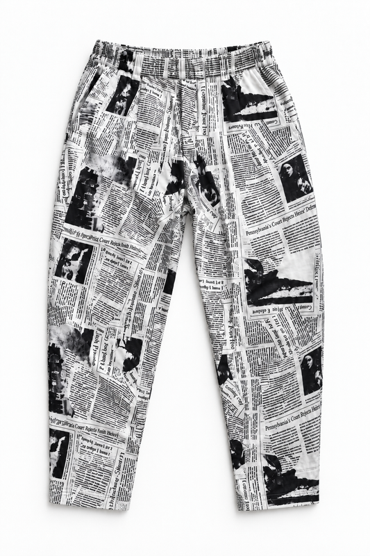 Editorial Print Pants| Contemporary Fashion