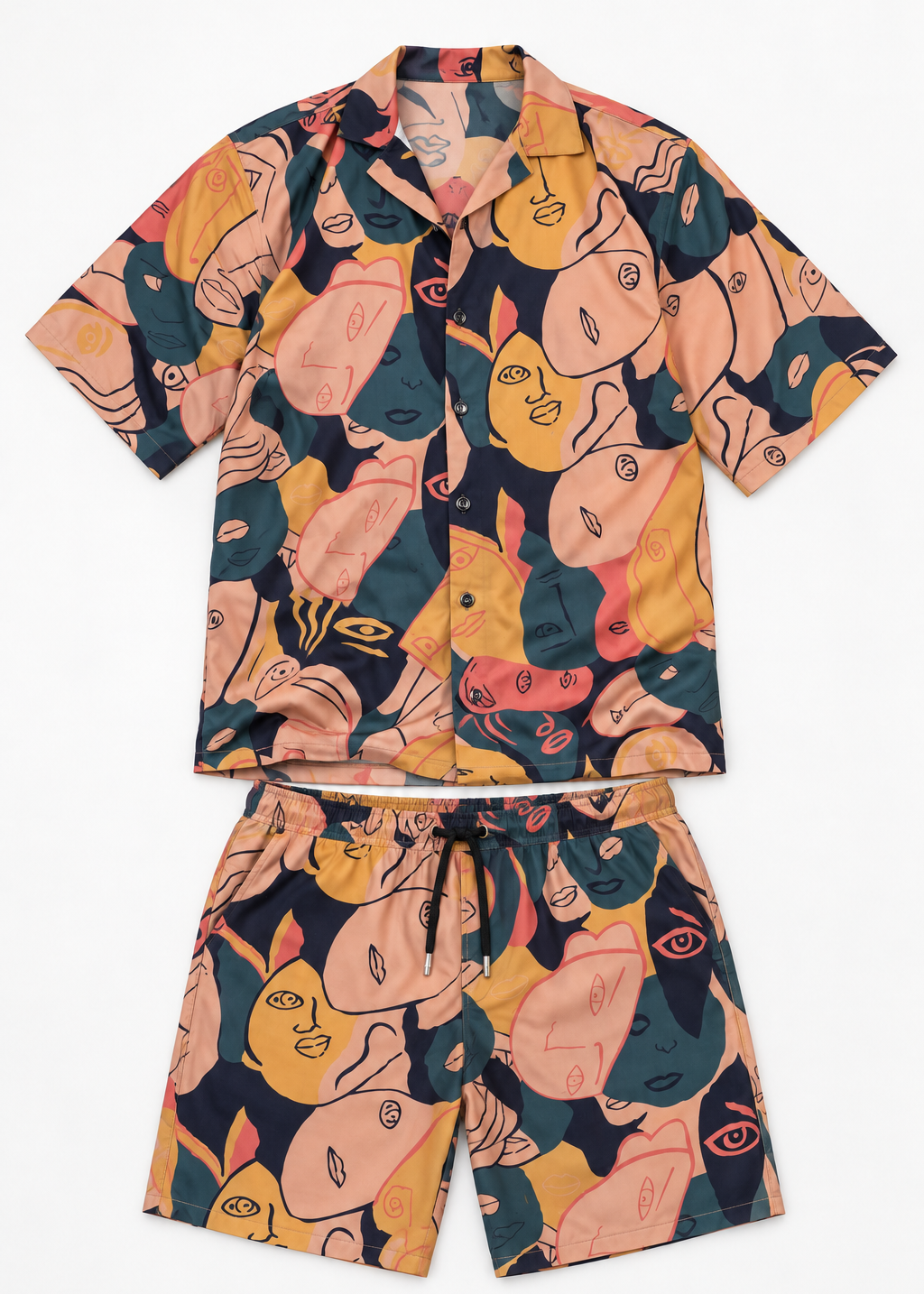 Faces Print Set| Contemporary Streetwear