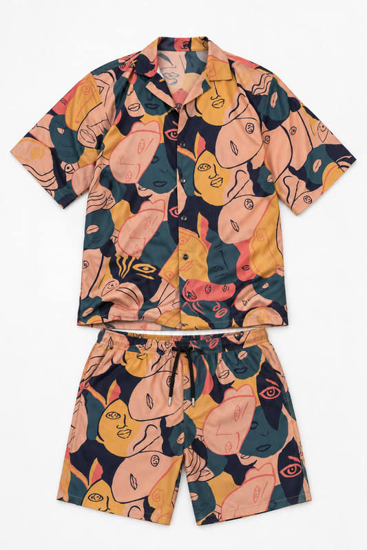 Faces Print Set| Contemporary Streetwear