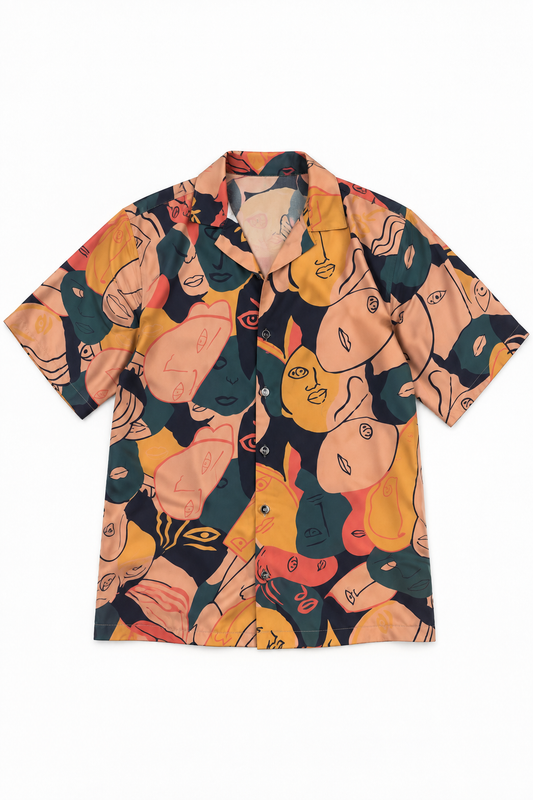 Faces Print Shirt | Contemporary Streetwear