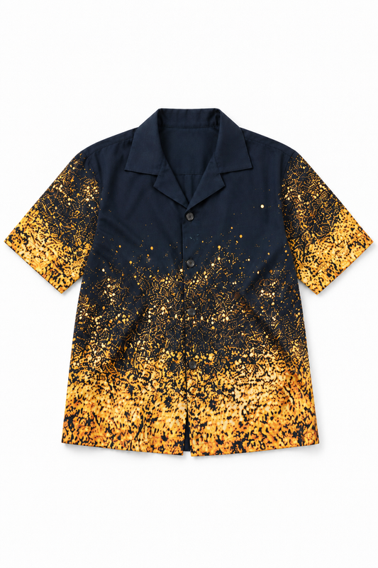 Gold Burst Print Shirt | Contemporary Wear