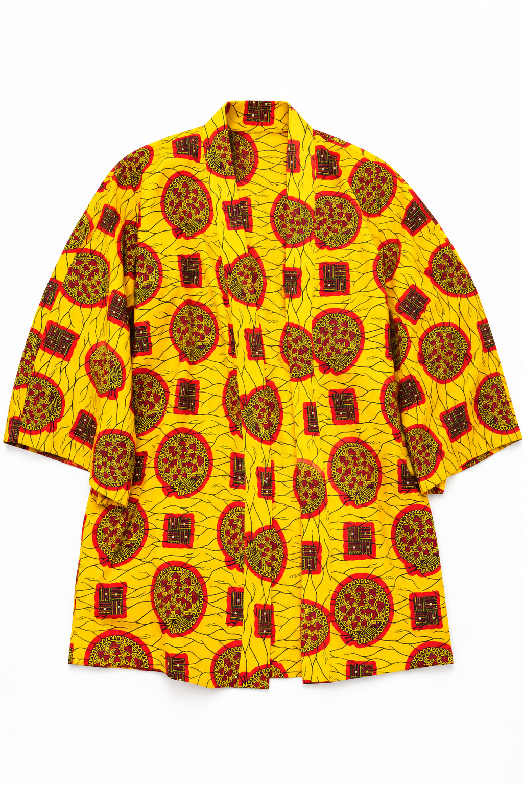 Sunburst Ankara Kimono Set | Contemporary Resort Wear