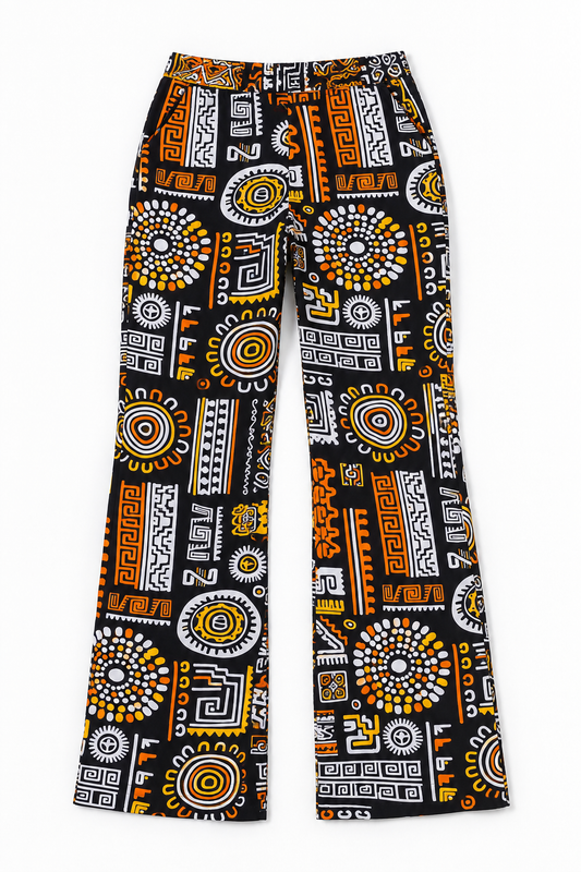 Tribal Flare Pants | Contemporary Statement Womenswear