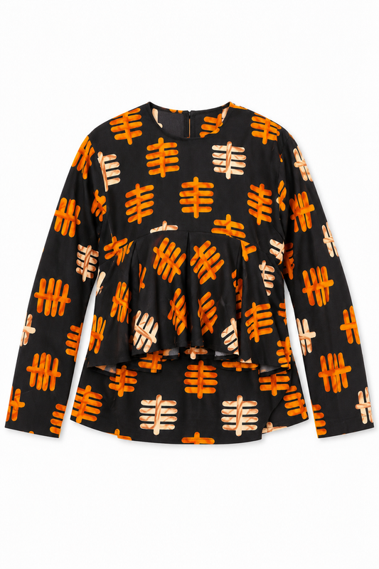 Tribal Tally Blouse | Contemporary Statement Womenswear