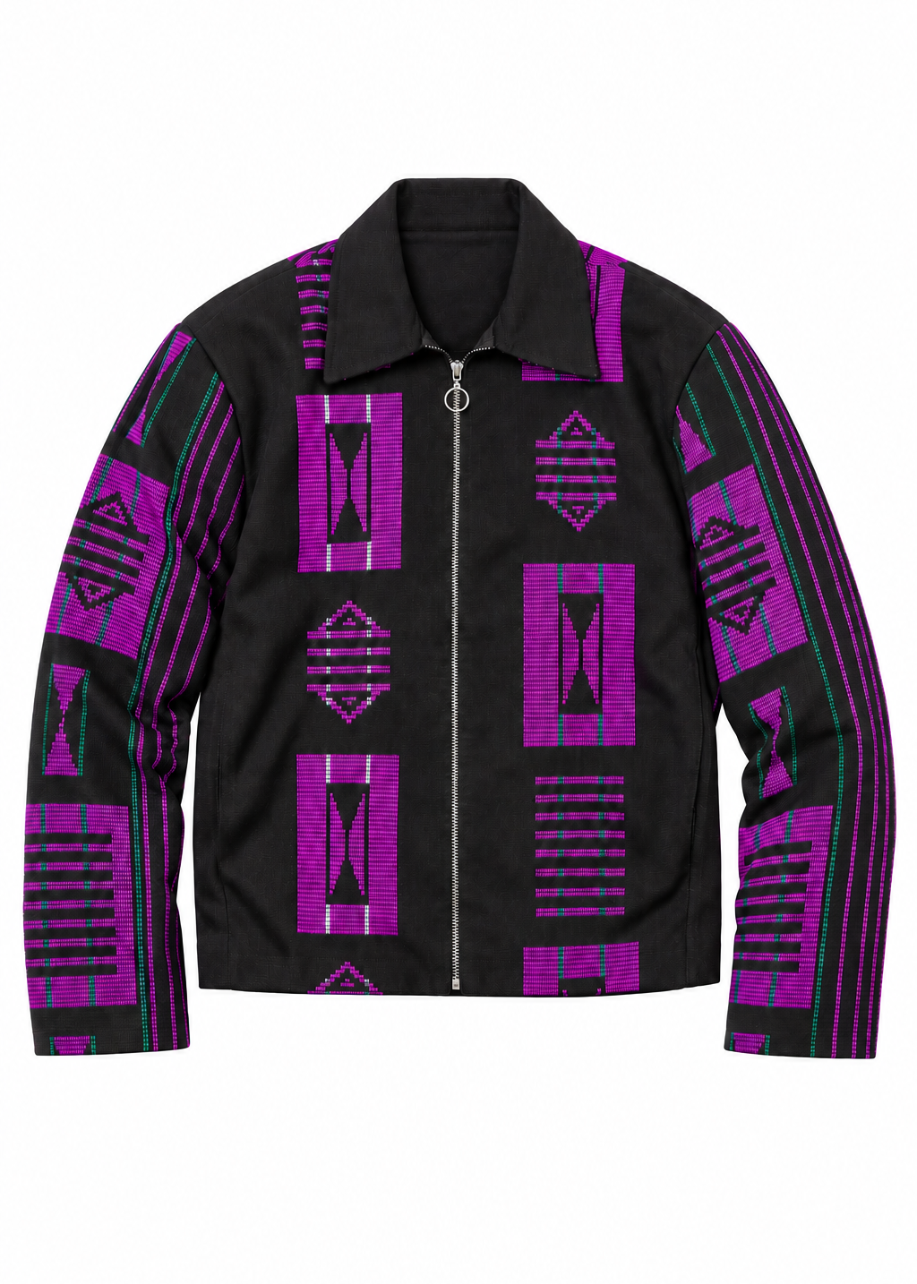 Akwete Bomber Jacket - | Contemporary Streetwear (Purple)
