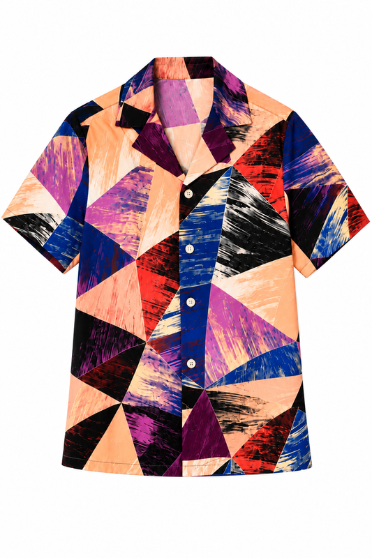 Prism Canvas Lounge Shirt| Contemporary Statement Womenswear
