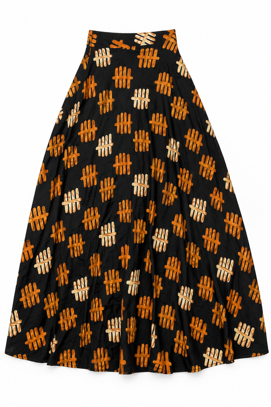 Tribal Tally Maxi Skirt | Contemporary Statement Womenswear
