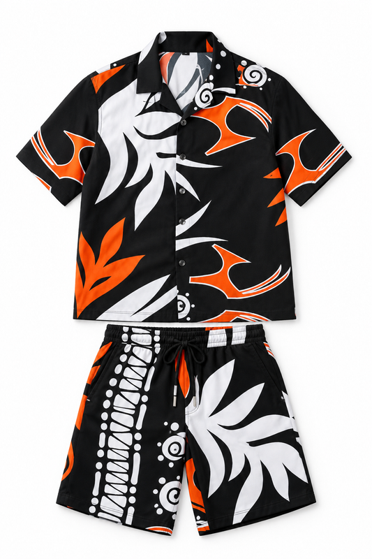 Tropics Abstract Co-Ord Set | Contemporary Resort Menswear