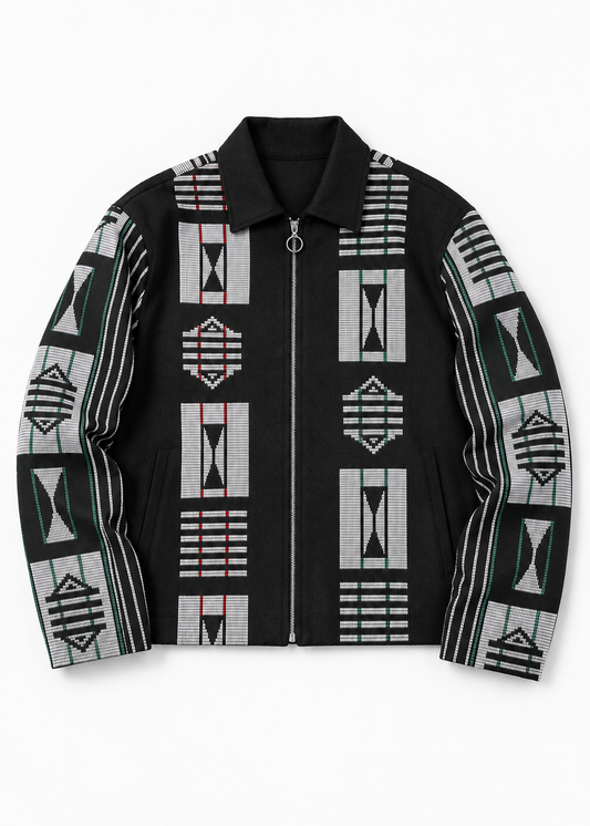 Akwete Bomber Jacket - | Contemporary Streetwear (Grey)