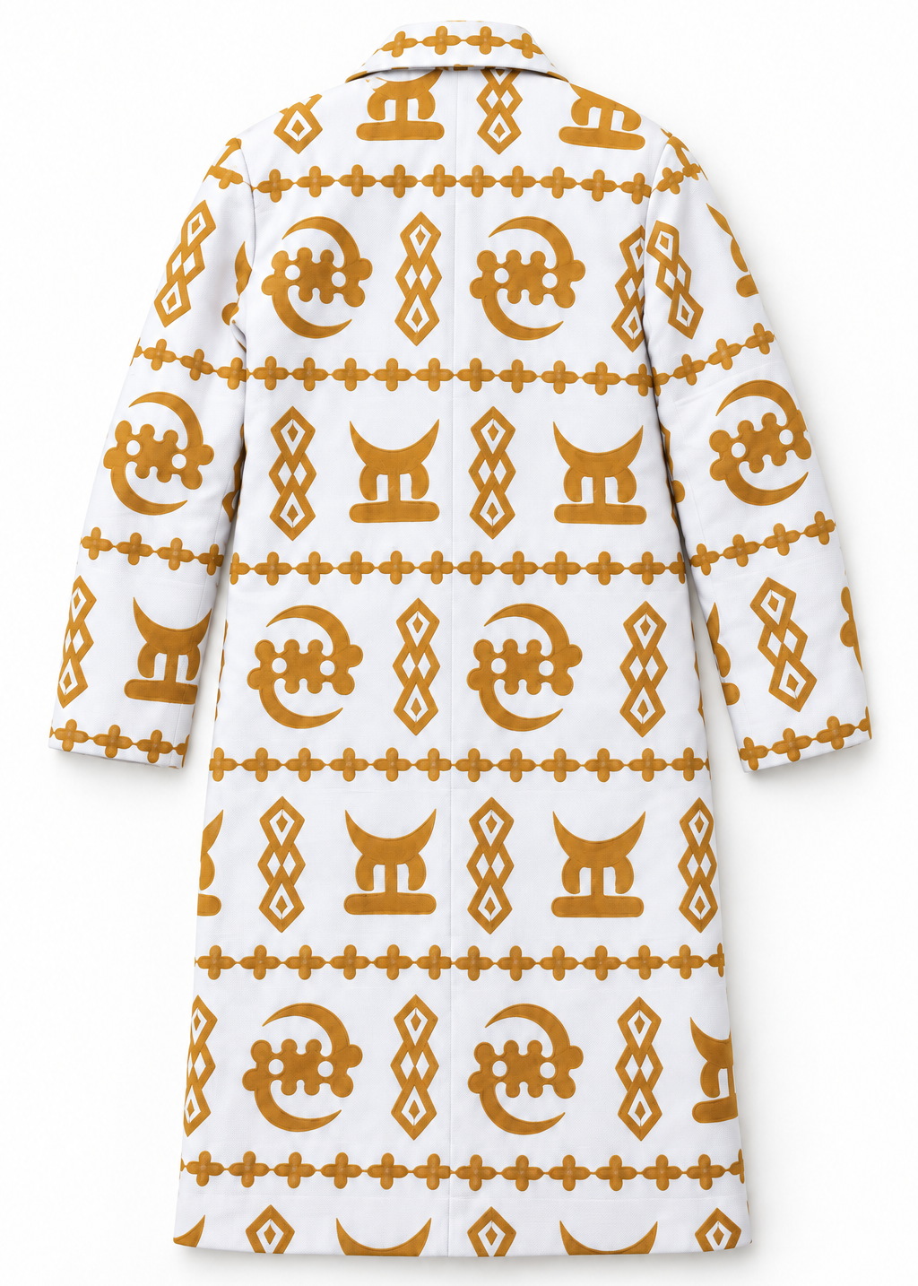 Akwete Aureate Ivory and Gold coat | Contemporary wear