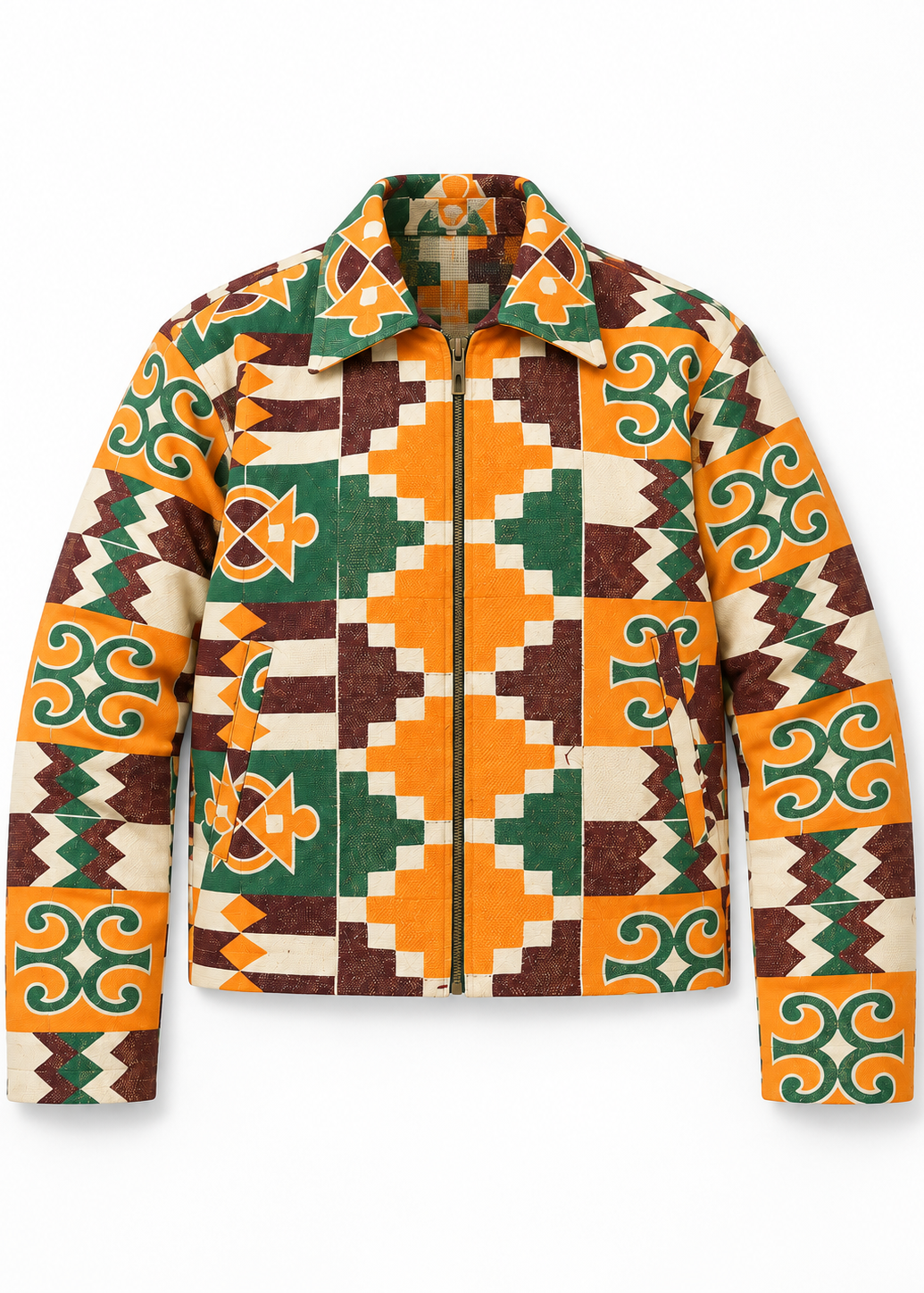 Akwete-George Relic Print Jacket