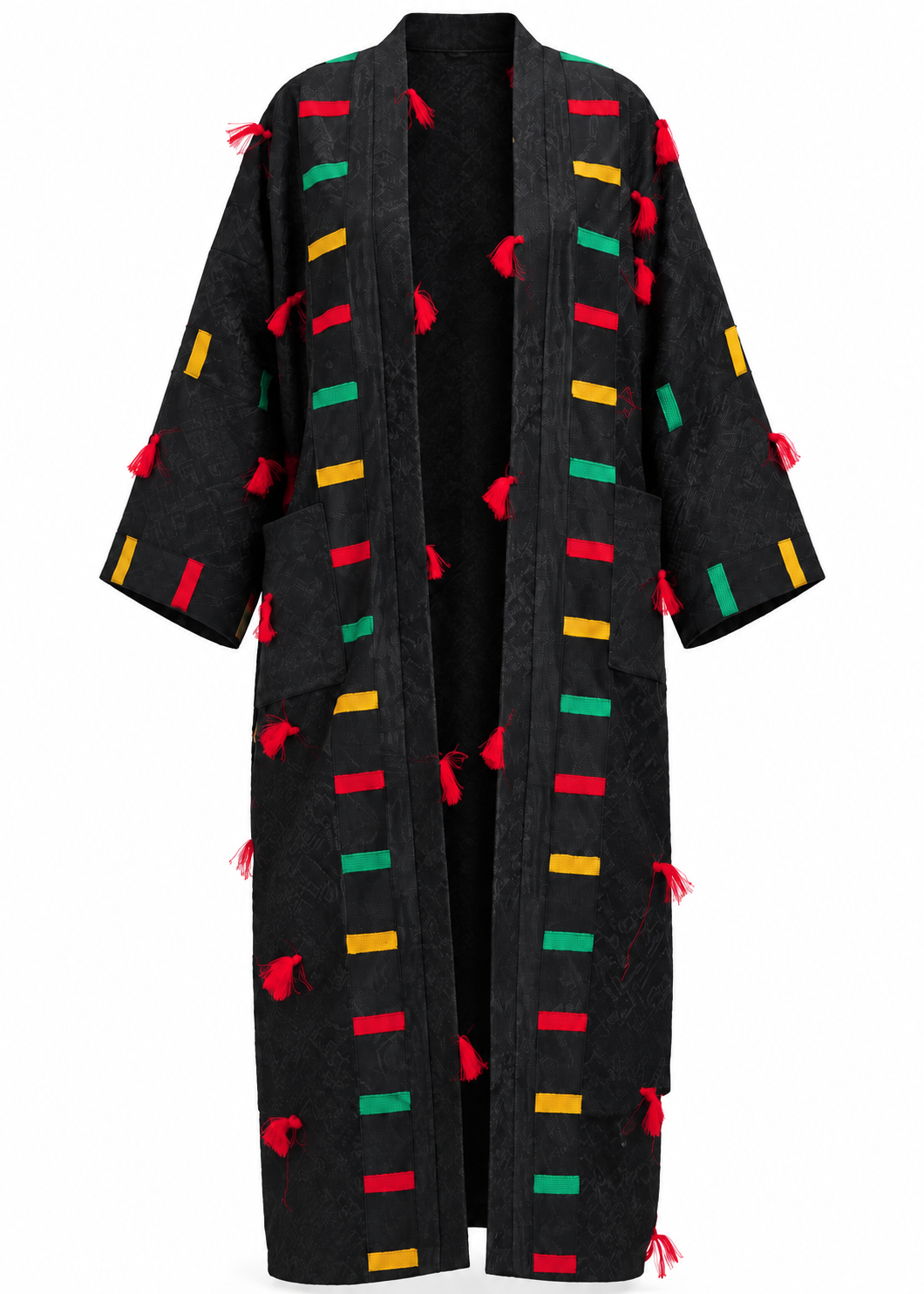 Akwete Signal Coat | Kimono