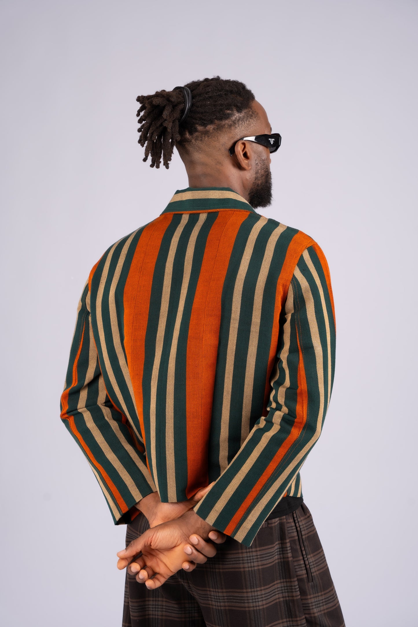 Aso-Oke Bomber Jacket - | Contemporary Streetwear
