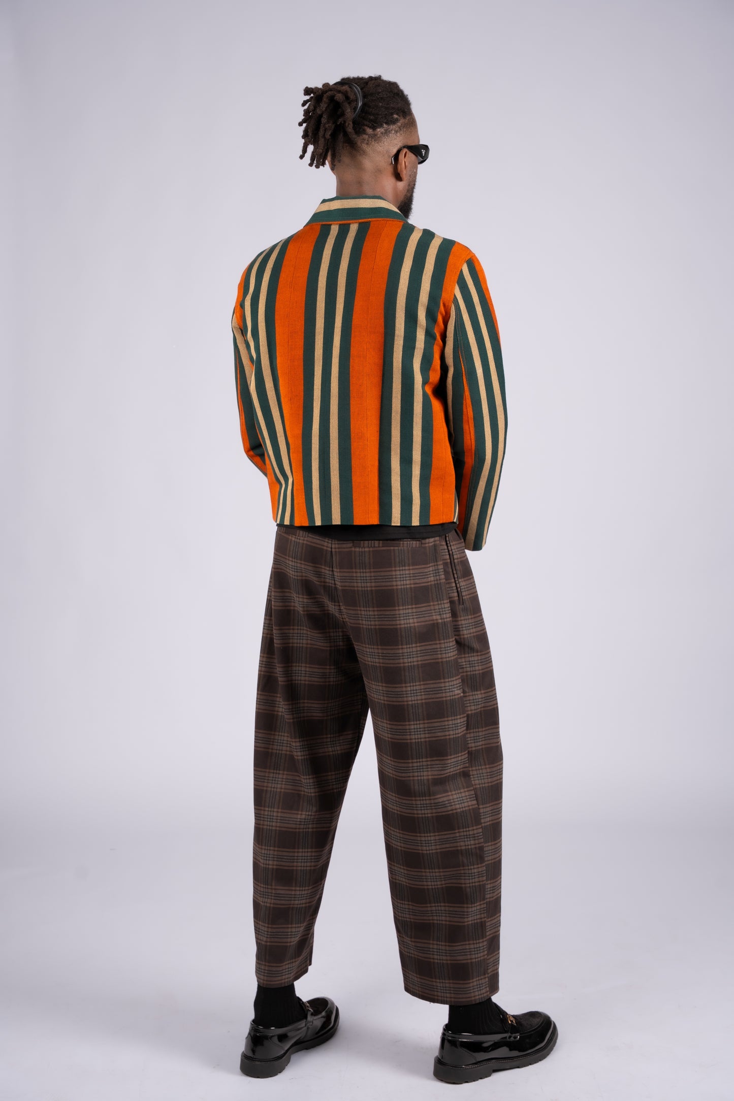 Aso-Oke Bomber Jacket - | Contemporary Streetwear