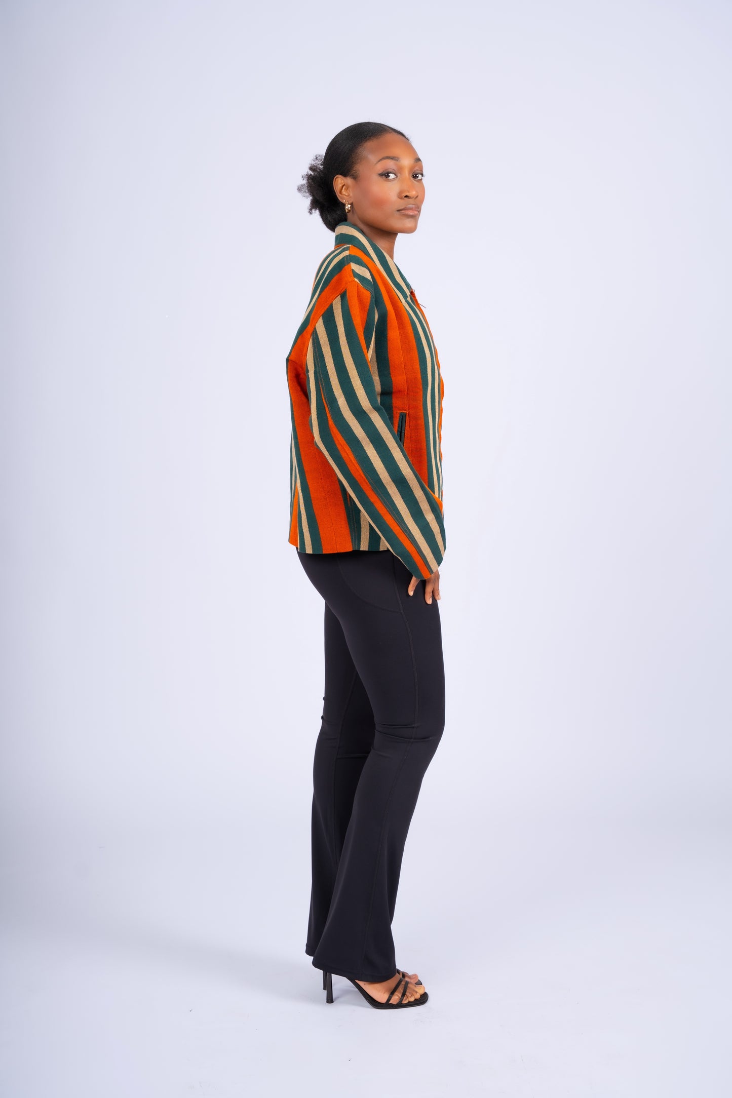 Aso-Oke Bomber Jacket - | Contemporary Streetwear
