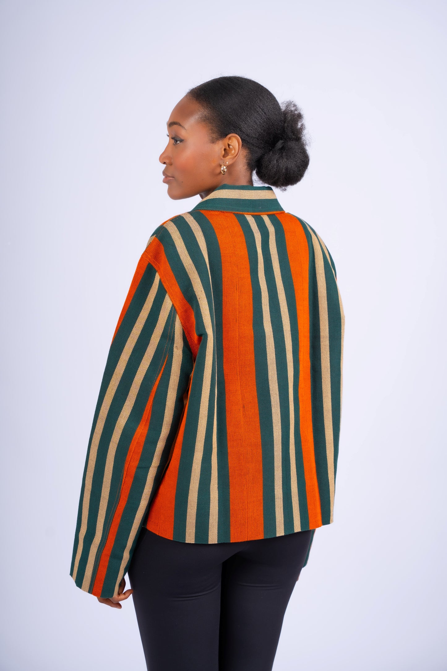 Aso-Oke Bomber Jacket - | Contemporary Streetwear