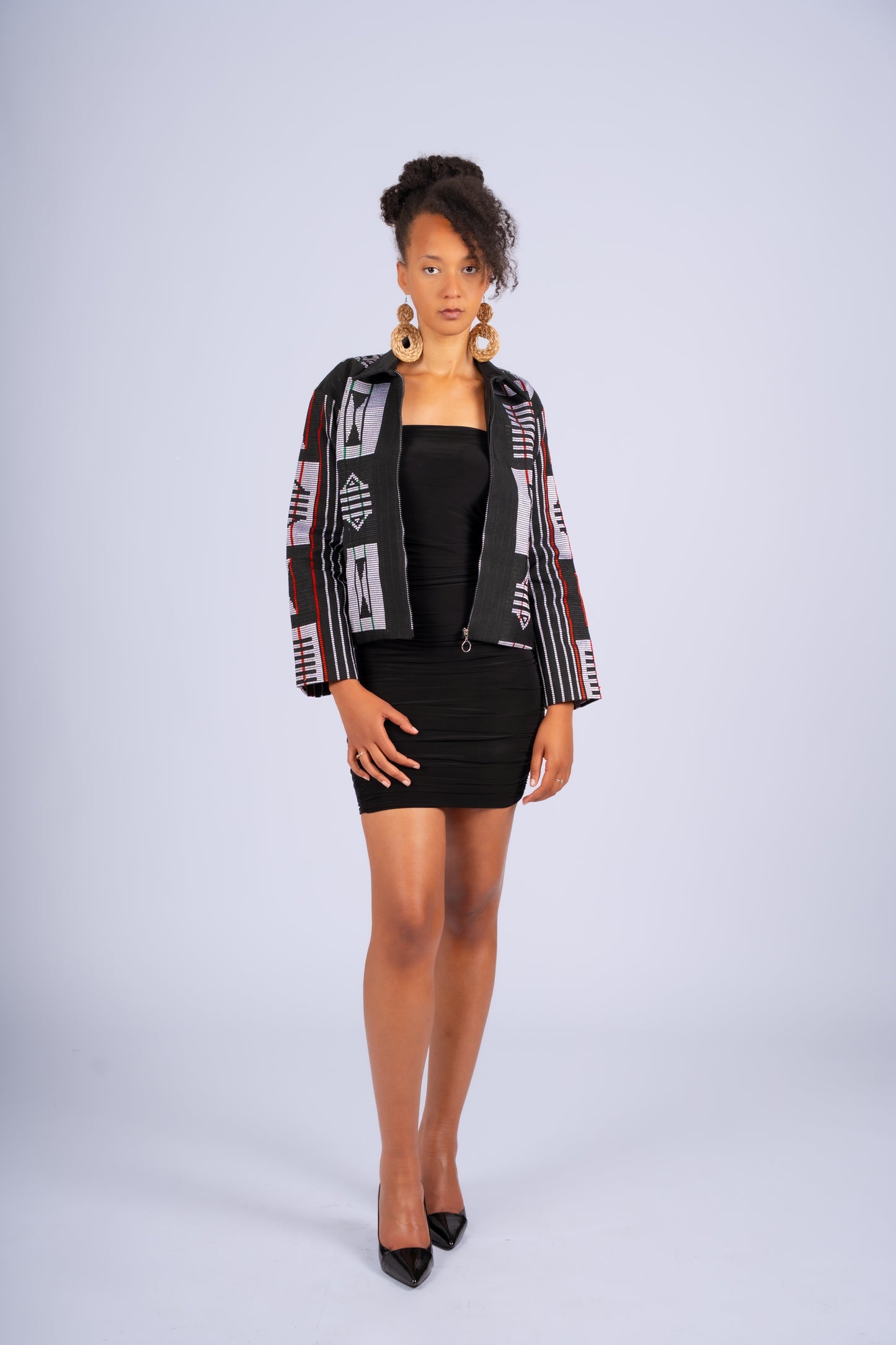 Akwete Bomber Jacket - | Contemporary Streetwear (Grey)