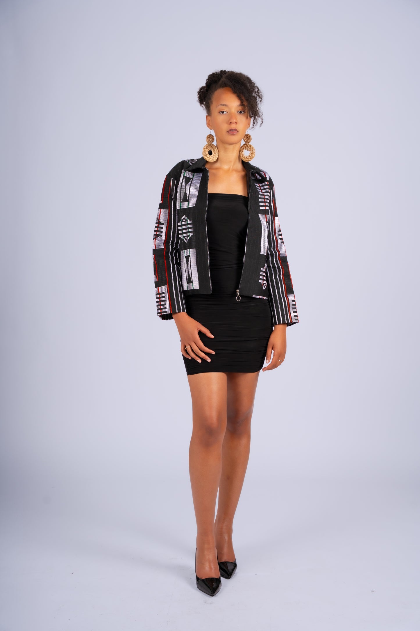 Akwete Bomber Jacket - | Contemporary Streetwear (Grey)