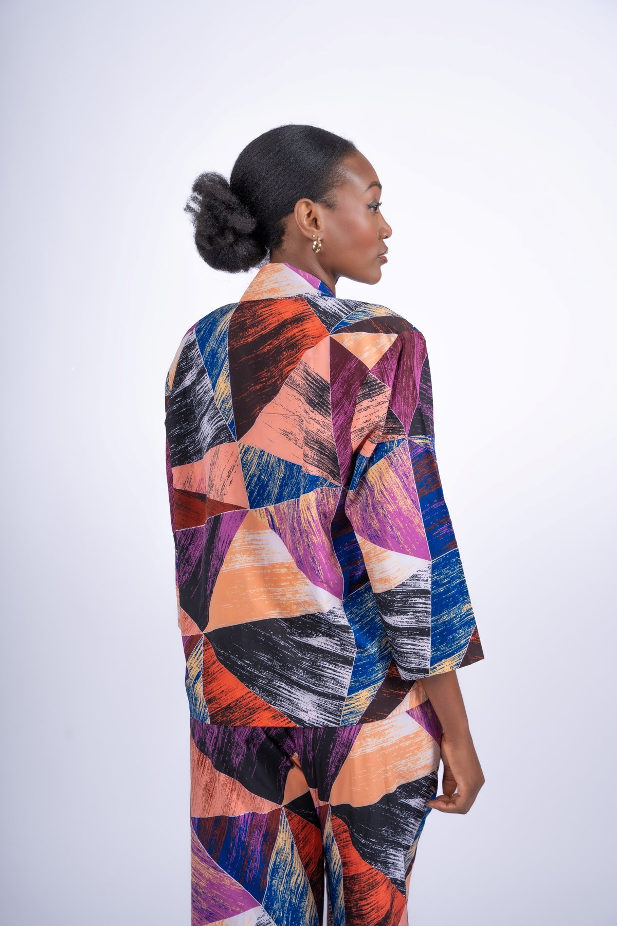 Prism Canvas Lounge Shirt (Suit Style) | Contemporary Statement Womenswear