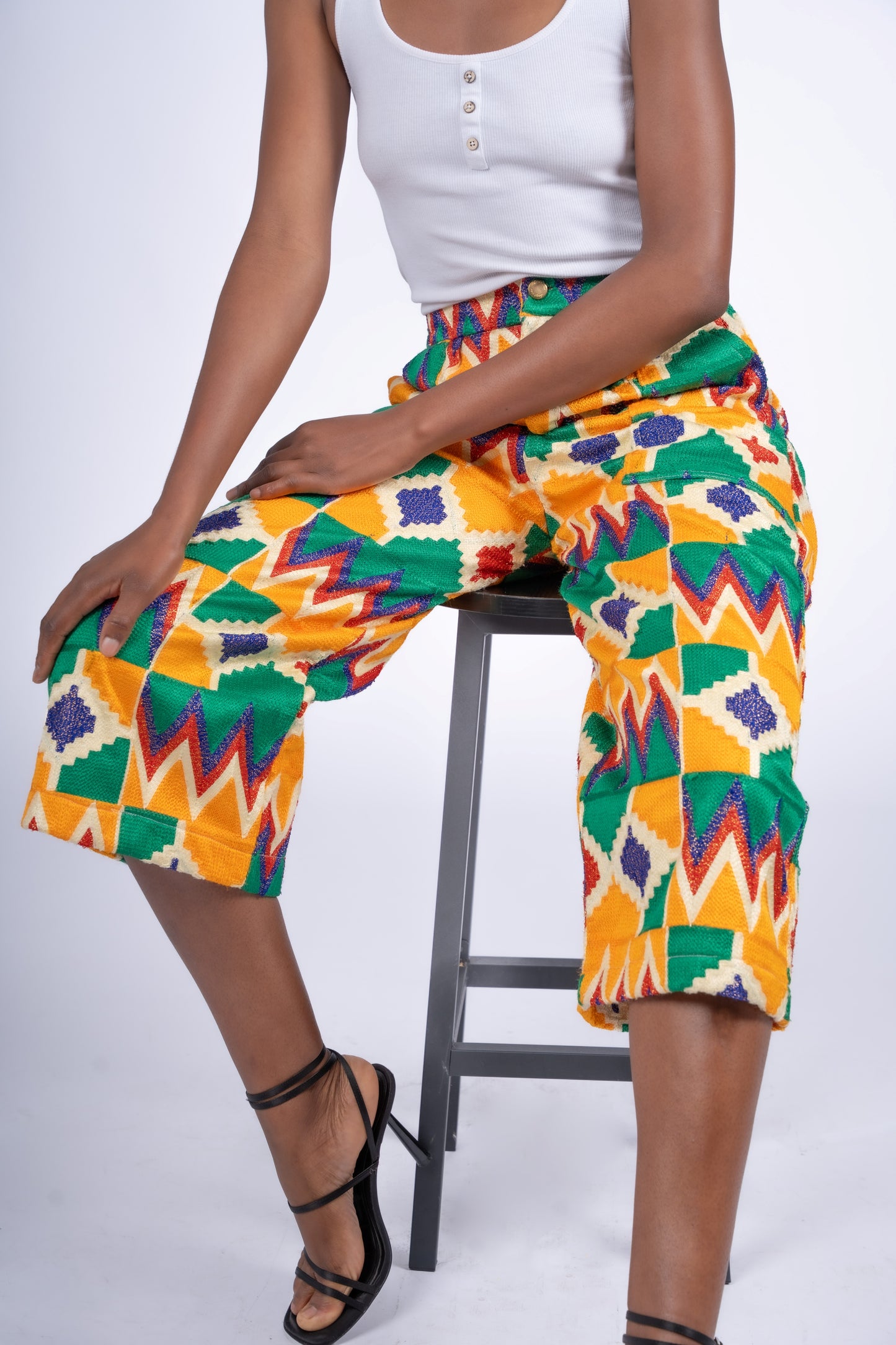 Ember Akwete Wide-Leg Pants| Contemporary Streetwear