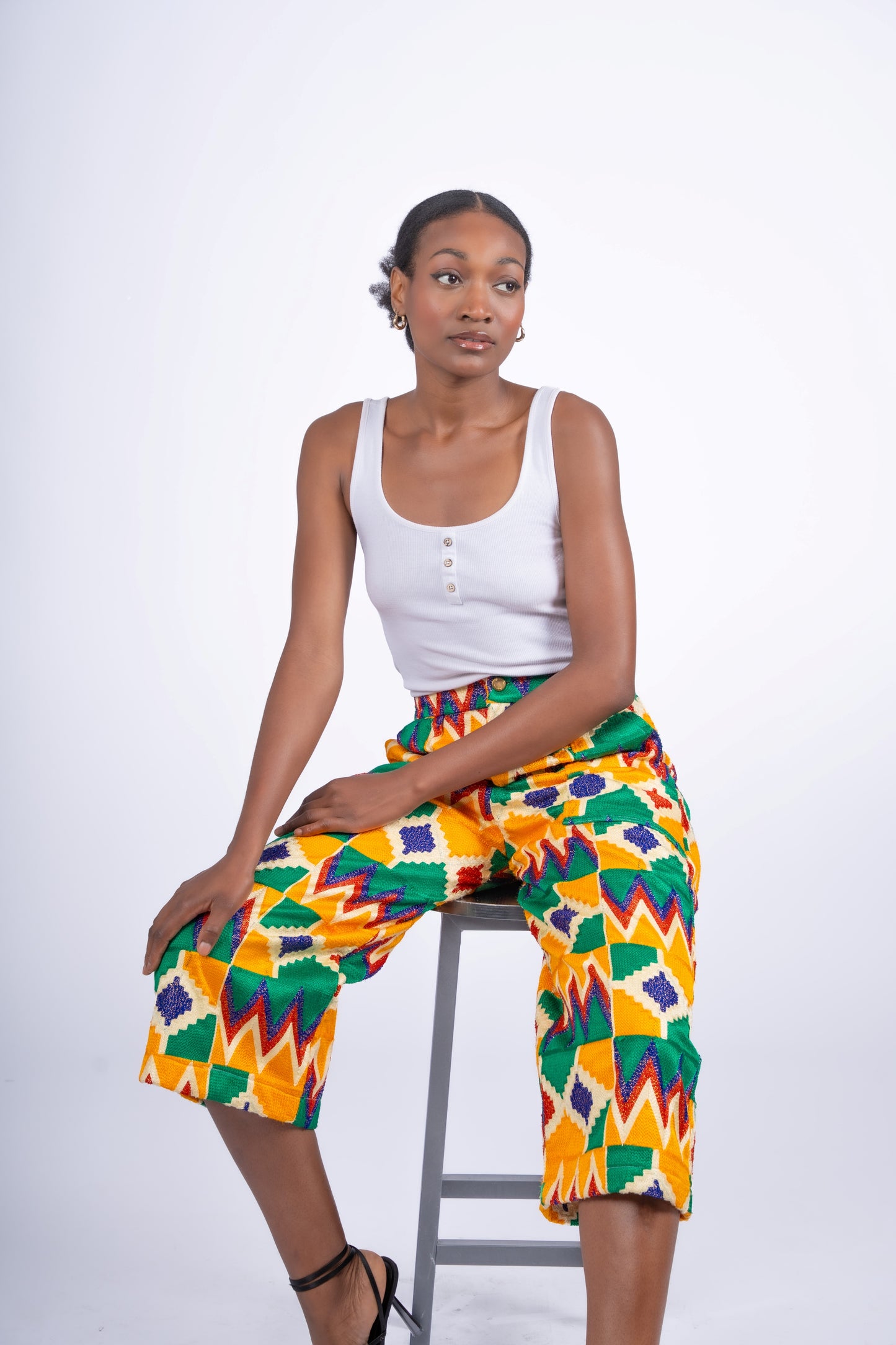 Ember Akwete Wide-Leg Pants| Contemporary Streetwear