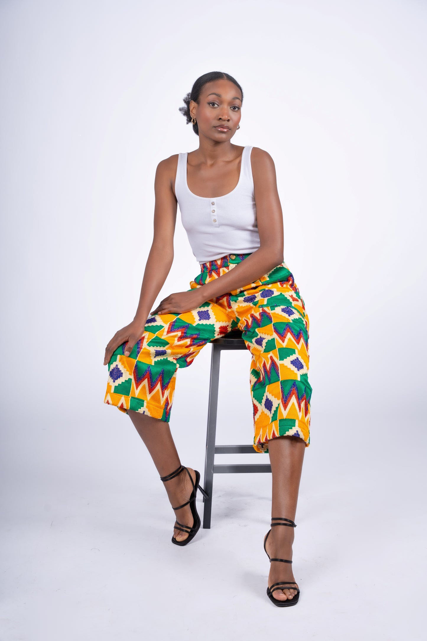Ember Akwete Wide-Leg Pants| Contemporary Streetwear