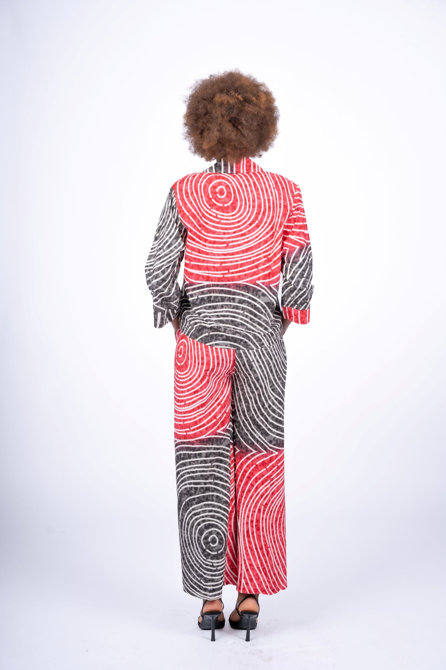 Red Spiral Set | Contemporary Statement Womenswear