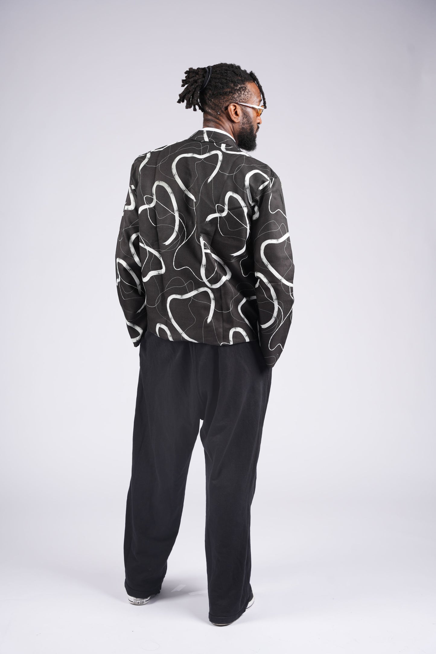 Monochrome Expression Zip Jacket | Contemporary Luxury Menswear