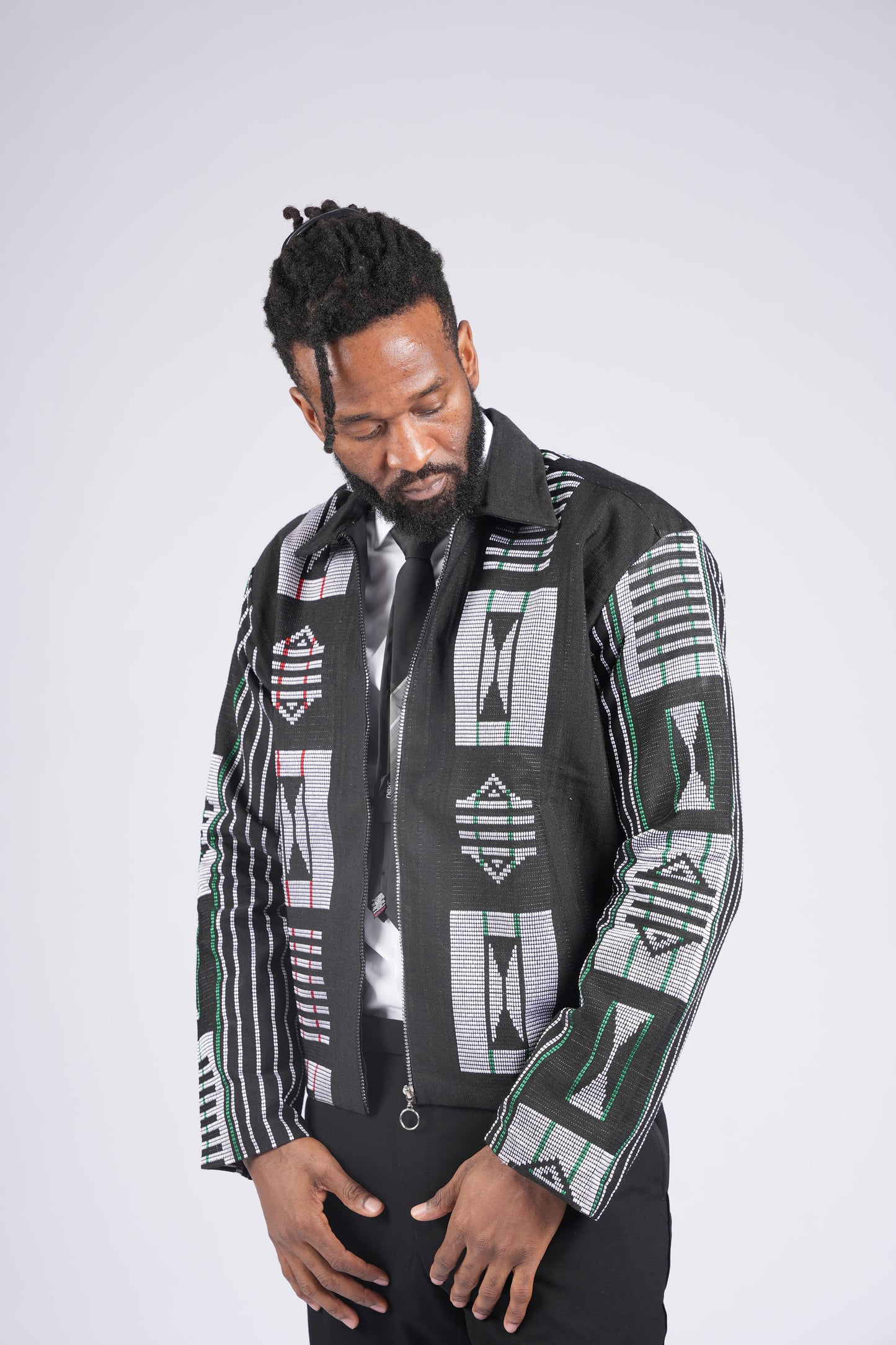 Akwete Bomber Jacket - Handcrafted