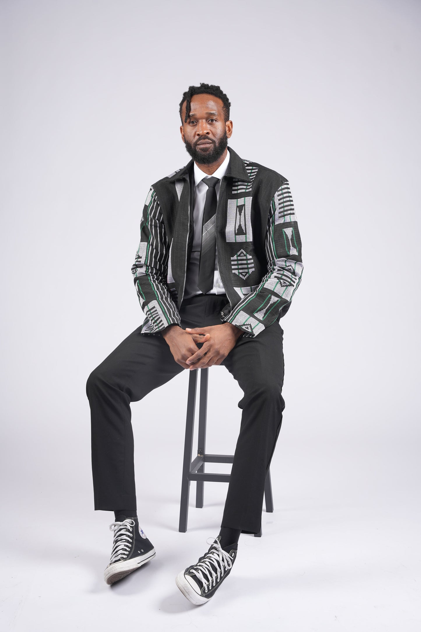 Akwete Bomber Jacket - | Contemporary Streetwear