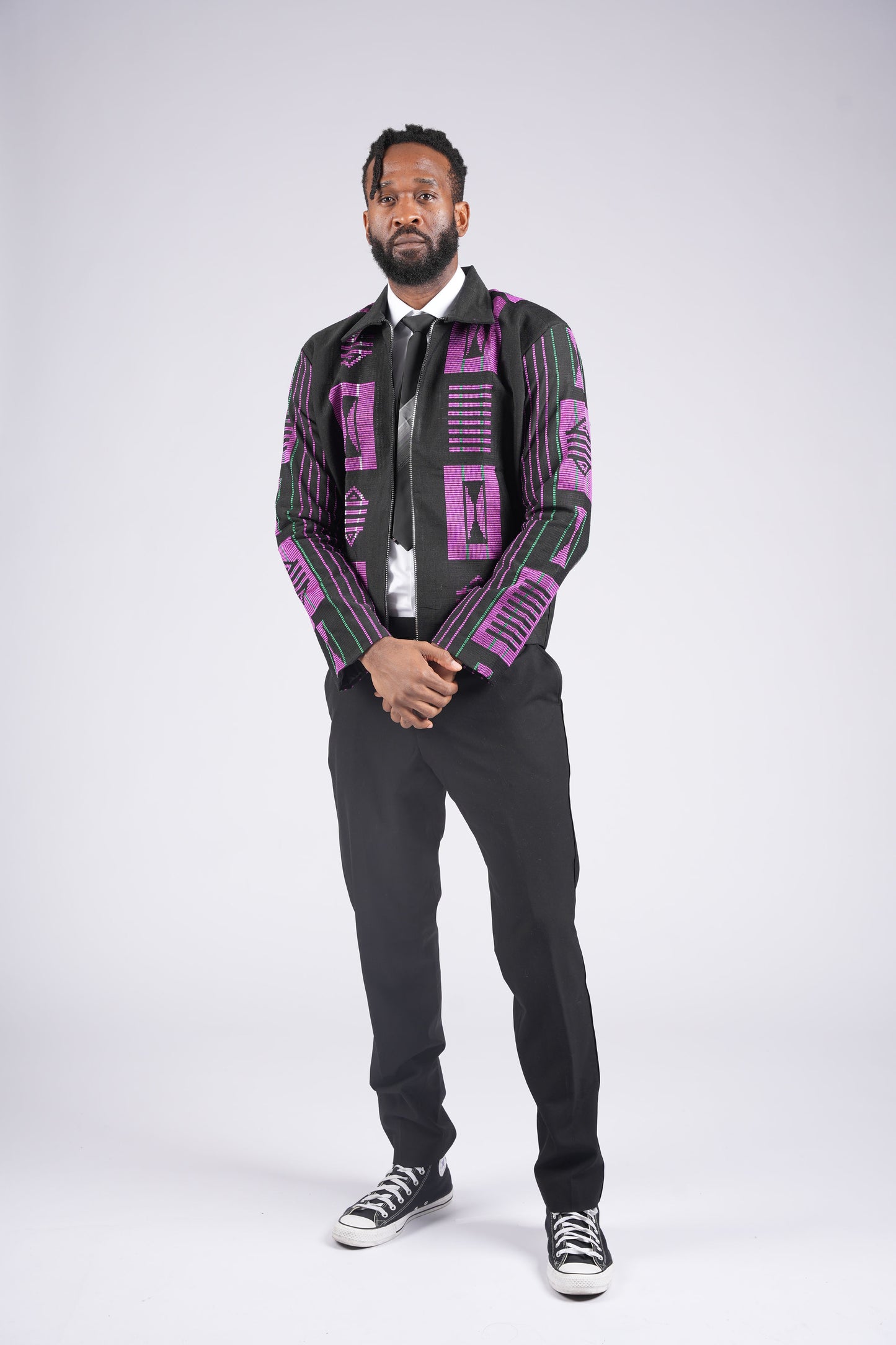 Akwete Bomber Jacket - | Contemporary Streetwear