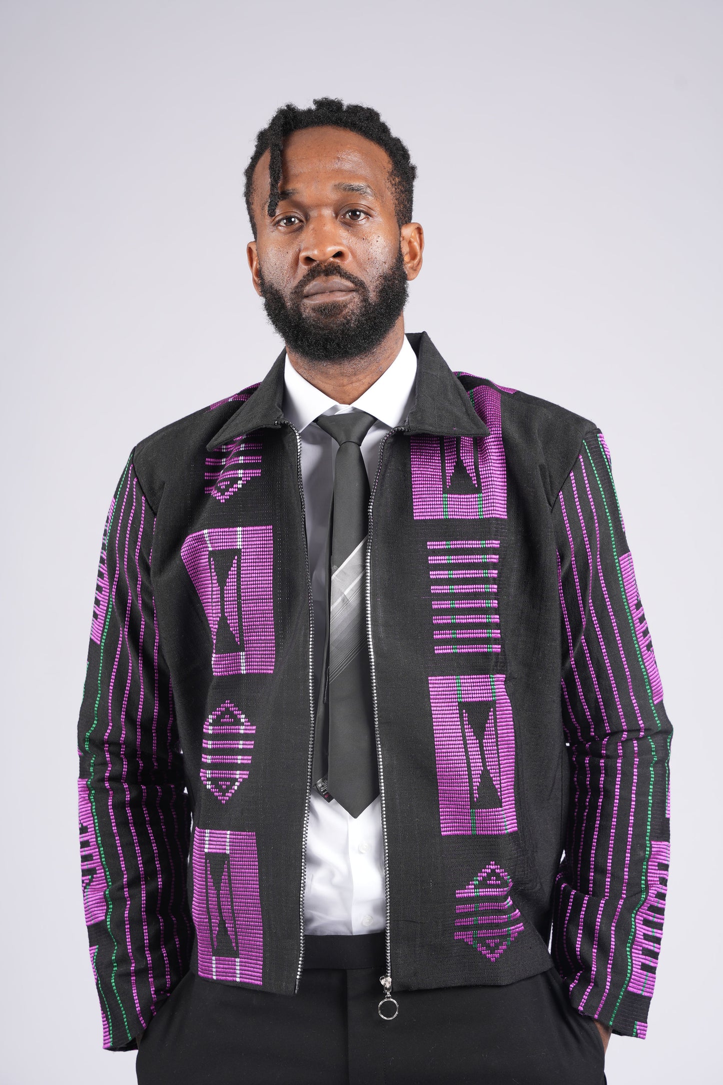 Akwete Bomber Jacket - | Contemporary Streetwear