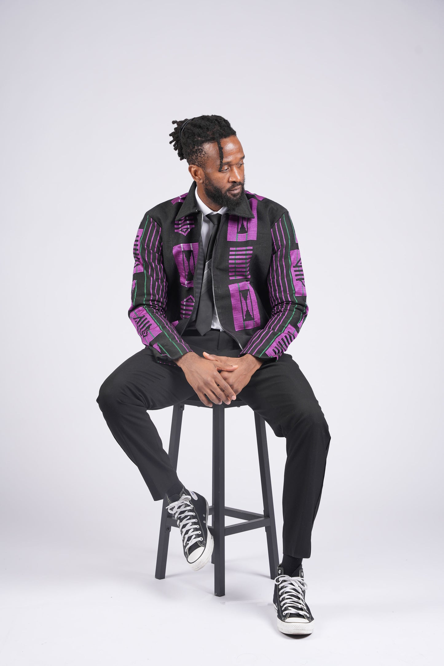 Akwete Bomber Jacket - | Contemporary Streetwear