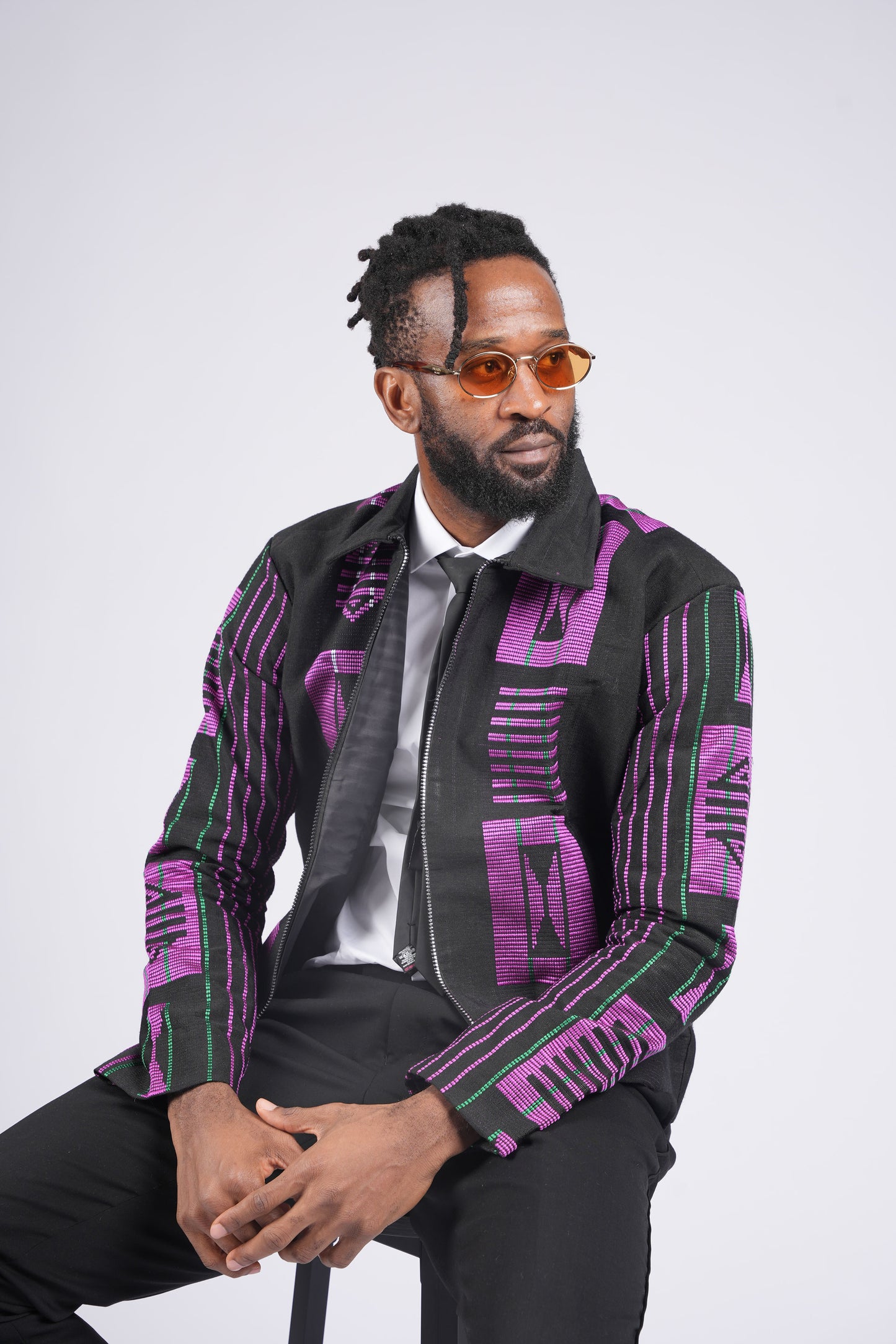 Akwete Bomber Jacket - Handcrafted