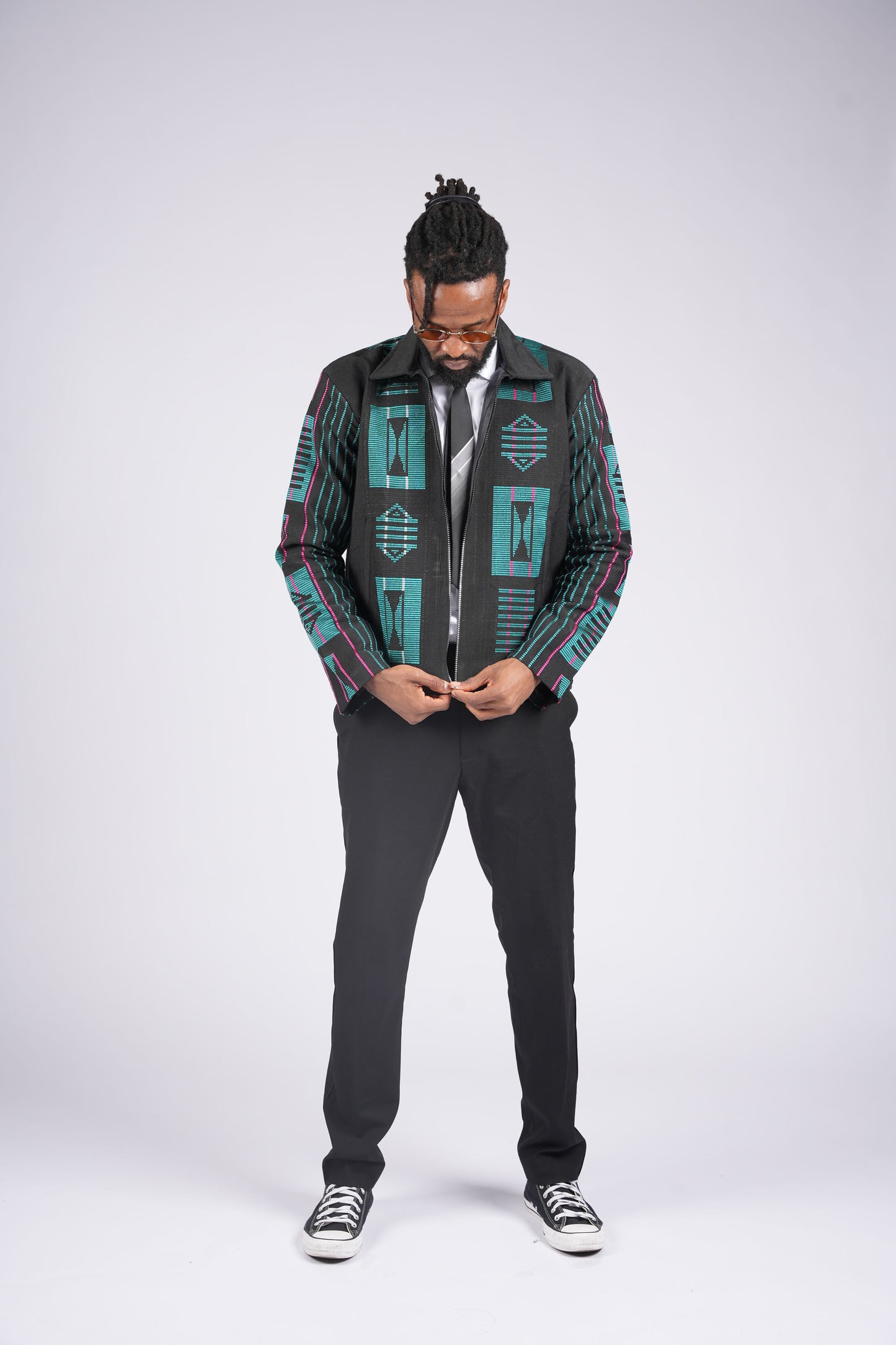 Akwete Bomber Jacket - Handcrafted
